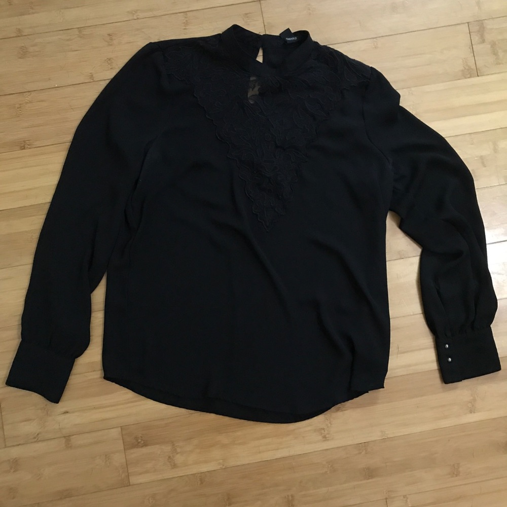 Black Lace Blouse